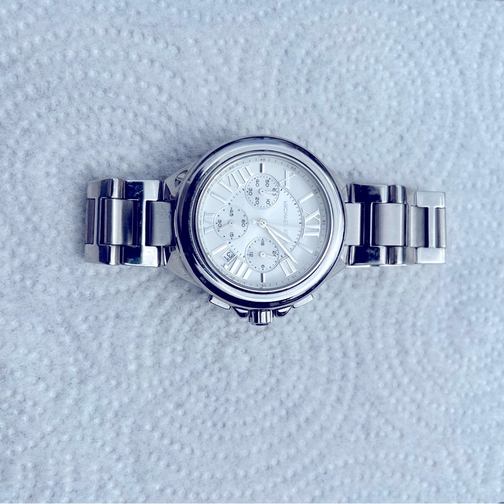 Michael Kors Bradshaw Women's Watch, Stainless Steel Chronograph Watch for Women